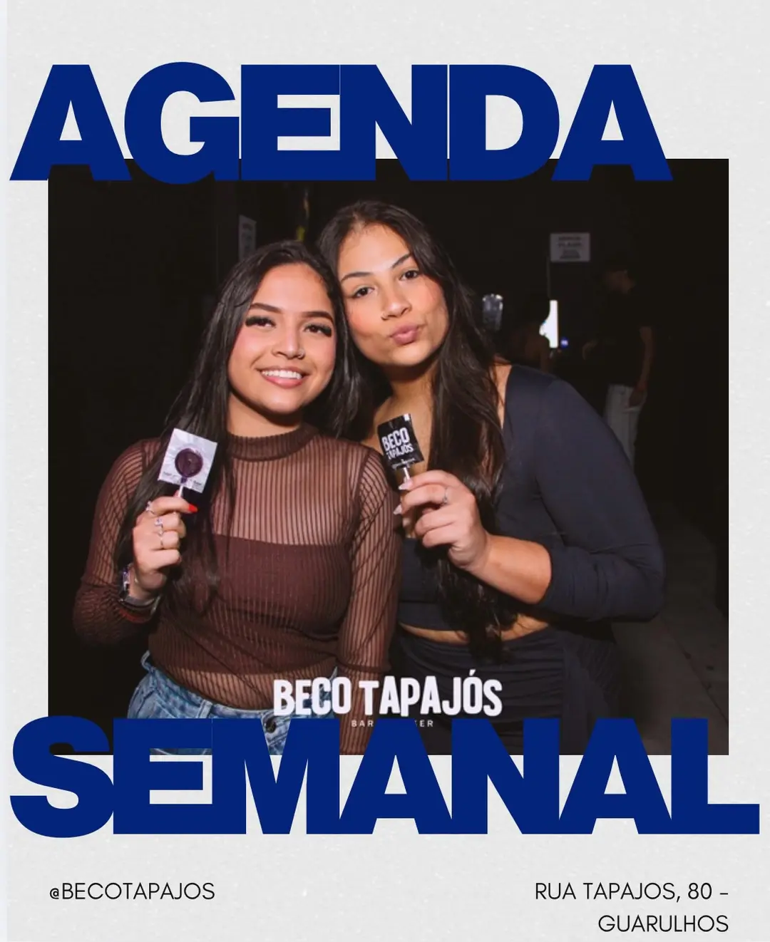 Flyer de Mike, Angelini e Glass no Beat