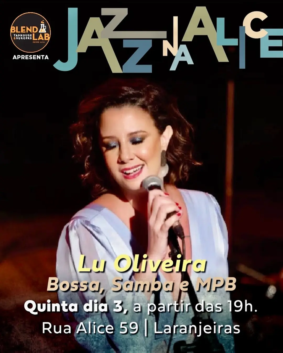 Flyer de Lu Oliveira