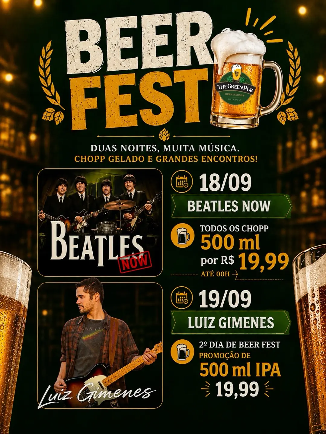 Flyer de Beatles Now