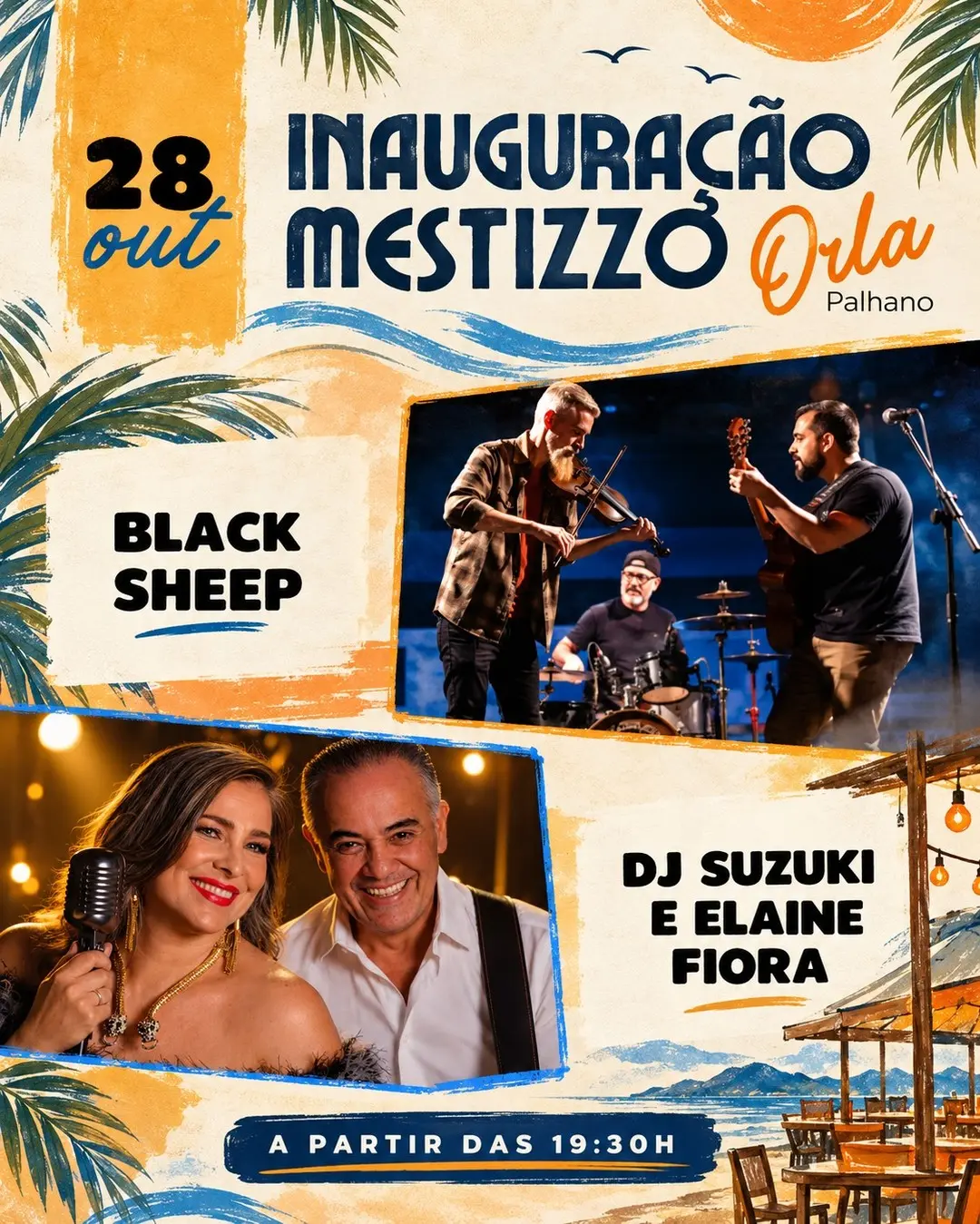 Flyer de Black Sheep e Suzu Kielaine Fiora