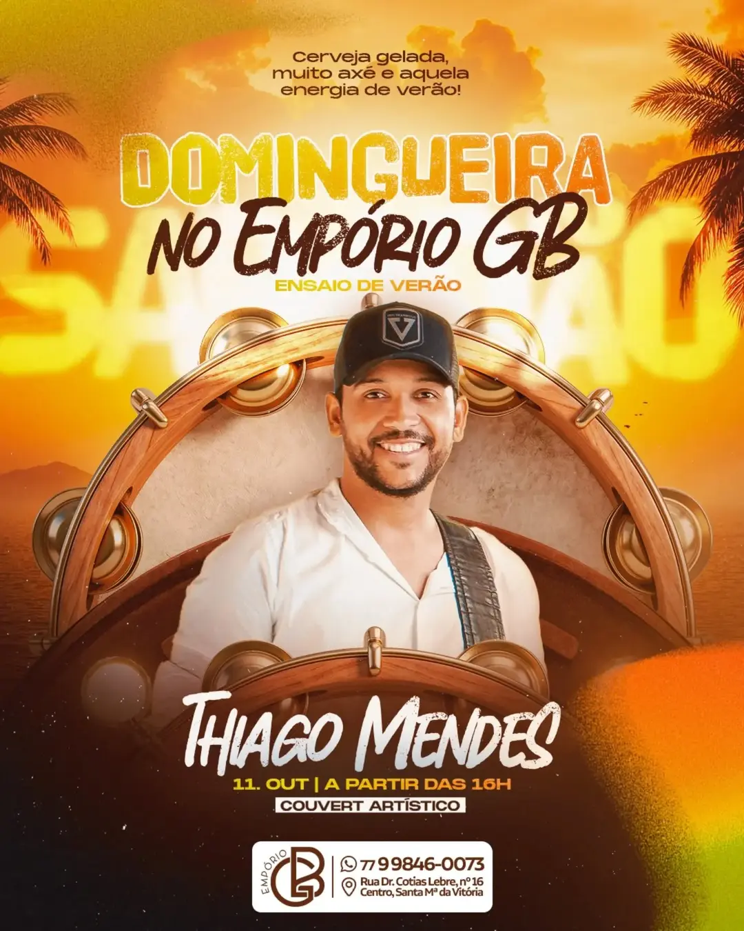 Flyer de Thiago Mendes