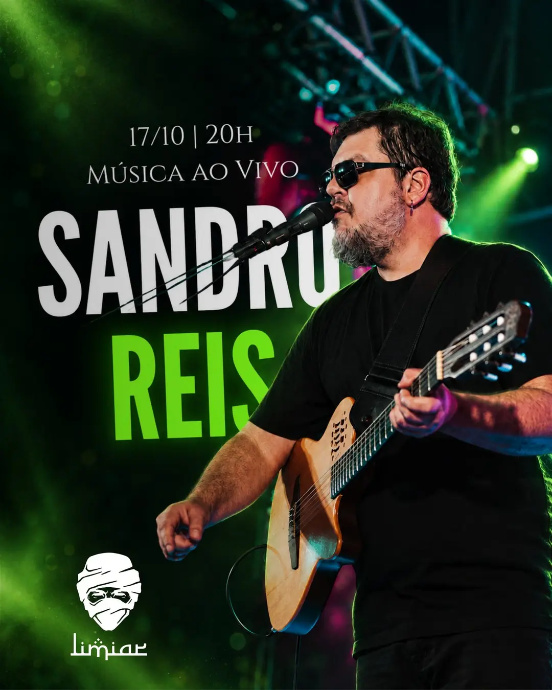 Flyer de Sandro Reis & Banda Língua de Sogra