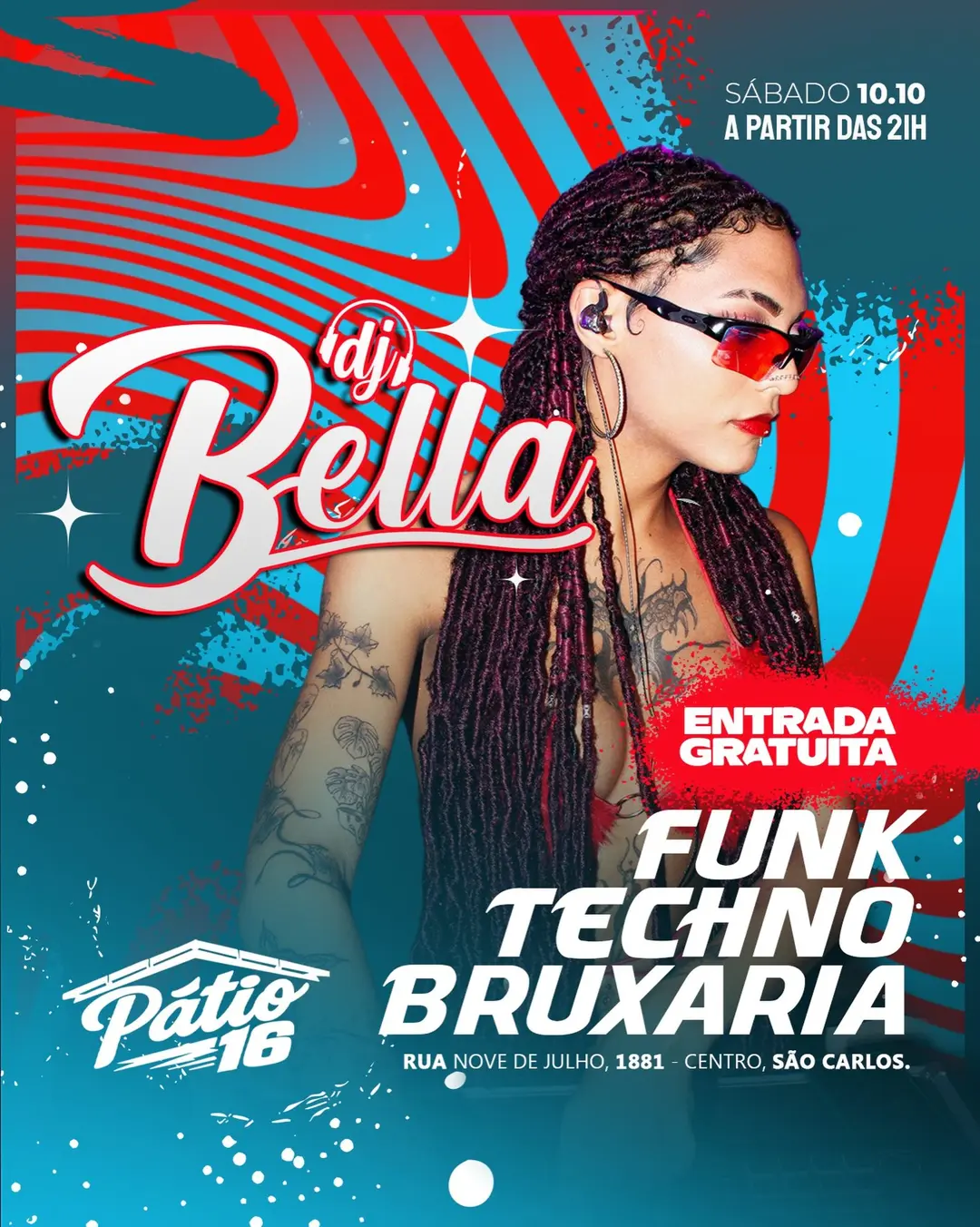 Flyer de DJ Bella