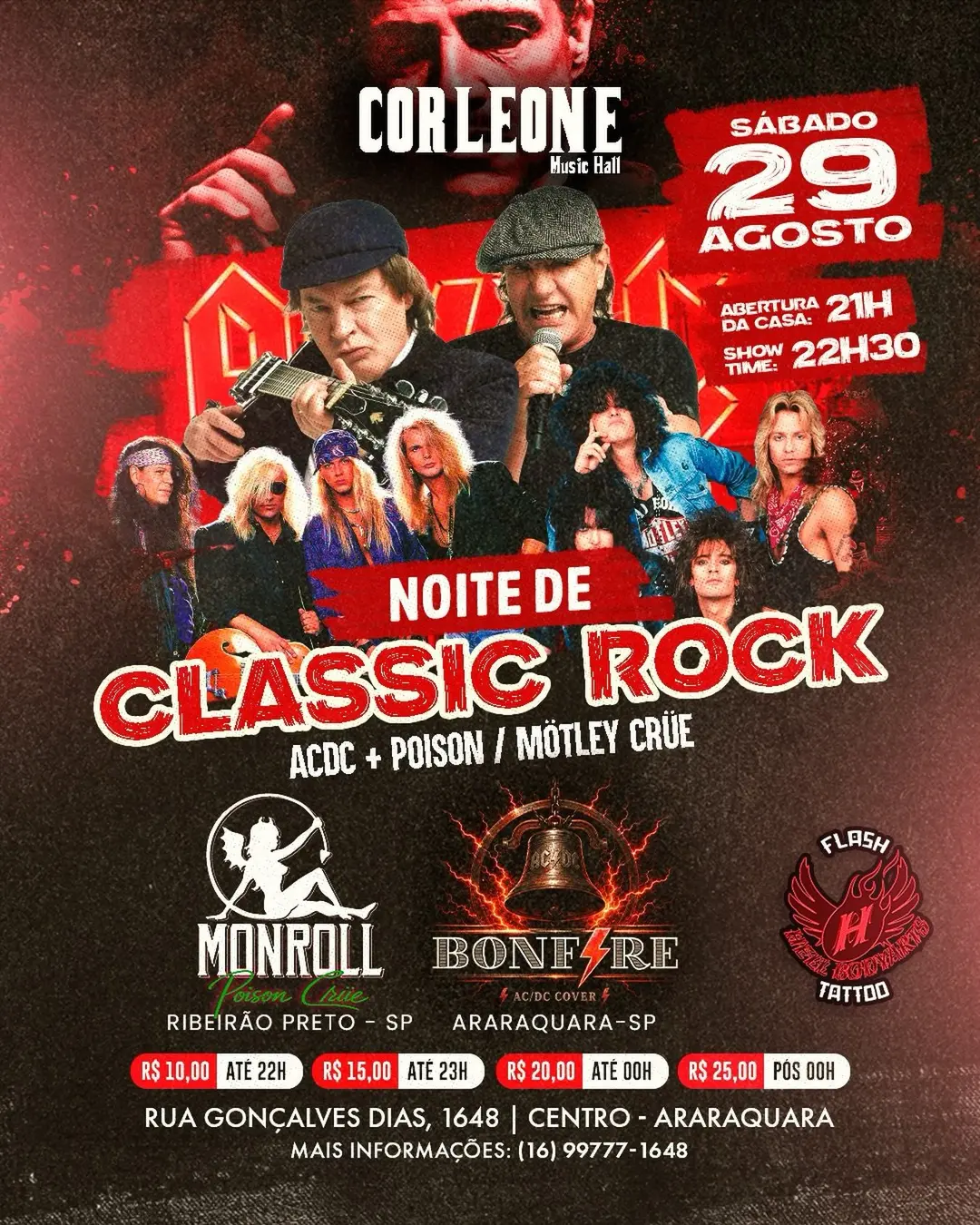 Flyer de BonFire e Monroll