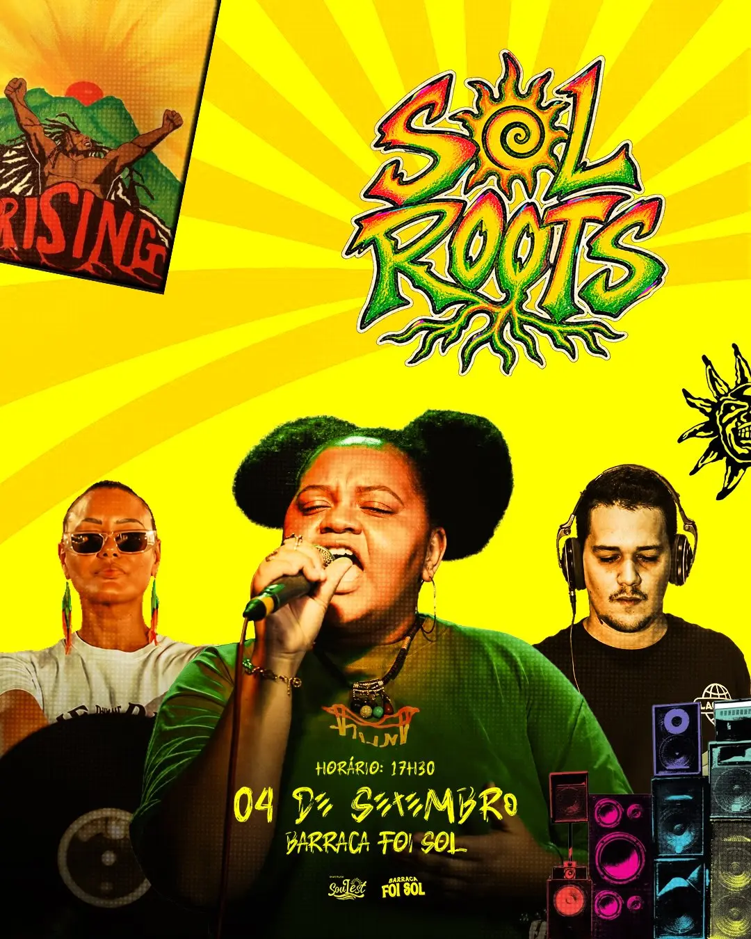 Flyer de Nayma Lima, Vládia Soares e djeliass_