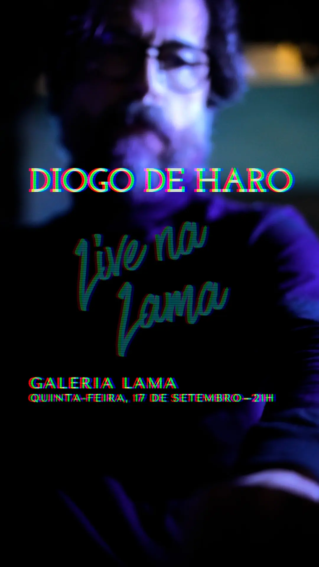 Flyer de Diogo de Haro e Núcleo de Improvisações Ecodélicas do Lab.ei