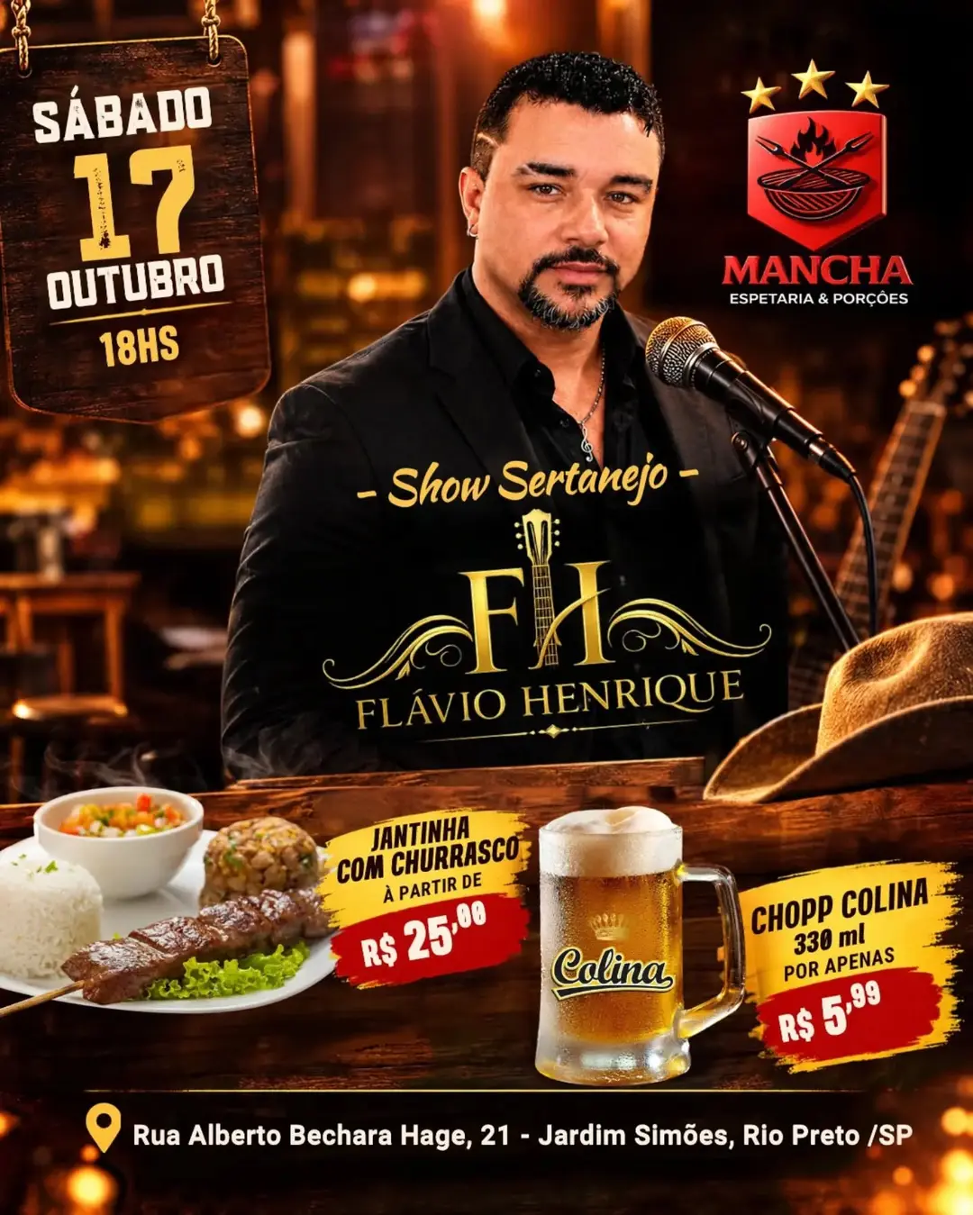 Flyer de Flávio Henrique