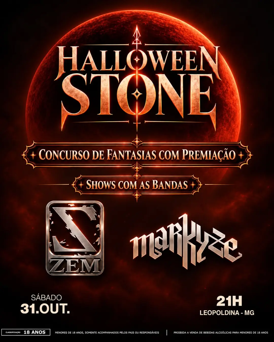 Flyer de Banda Zem e Markyze