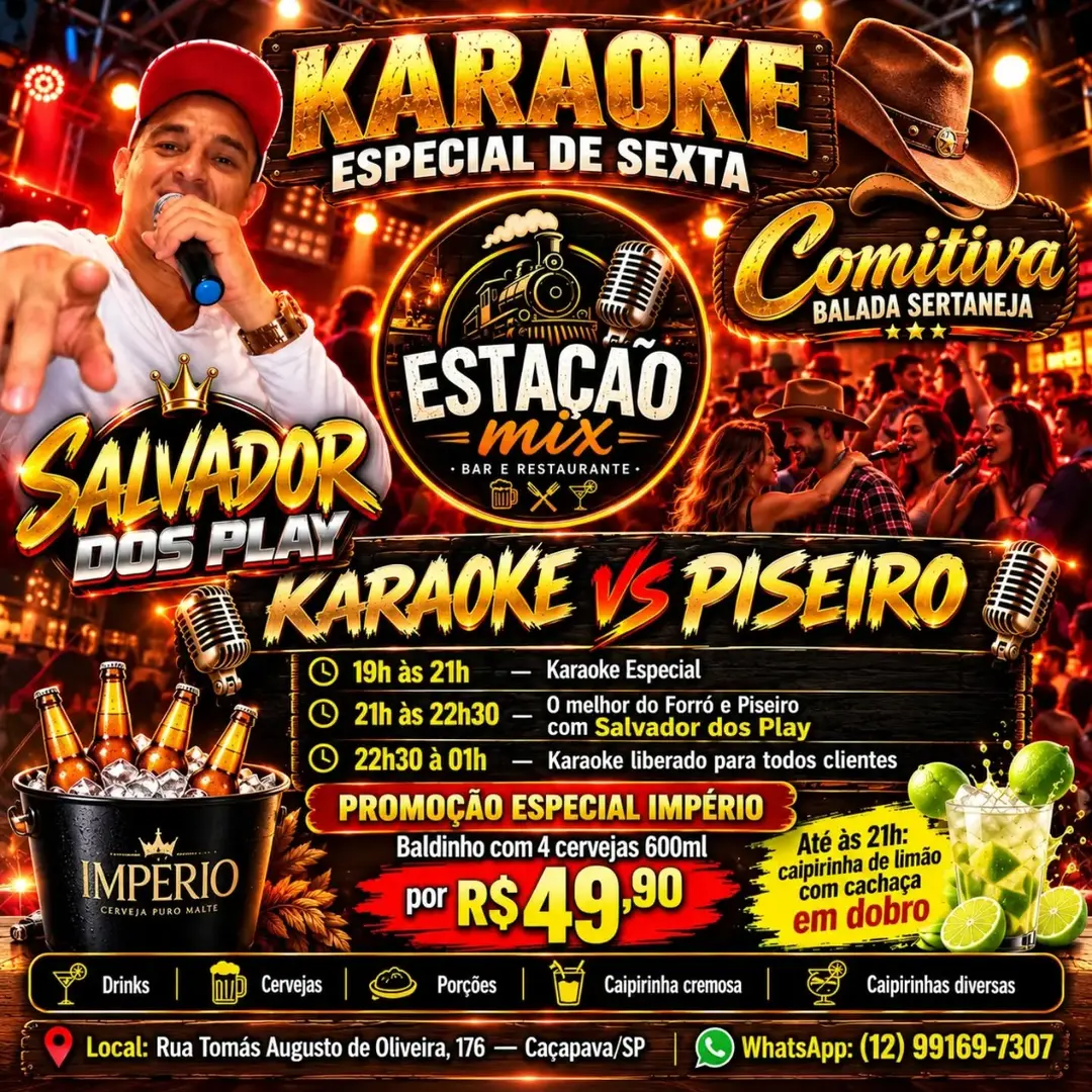 Flyer de Salvador dos Play