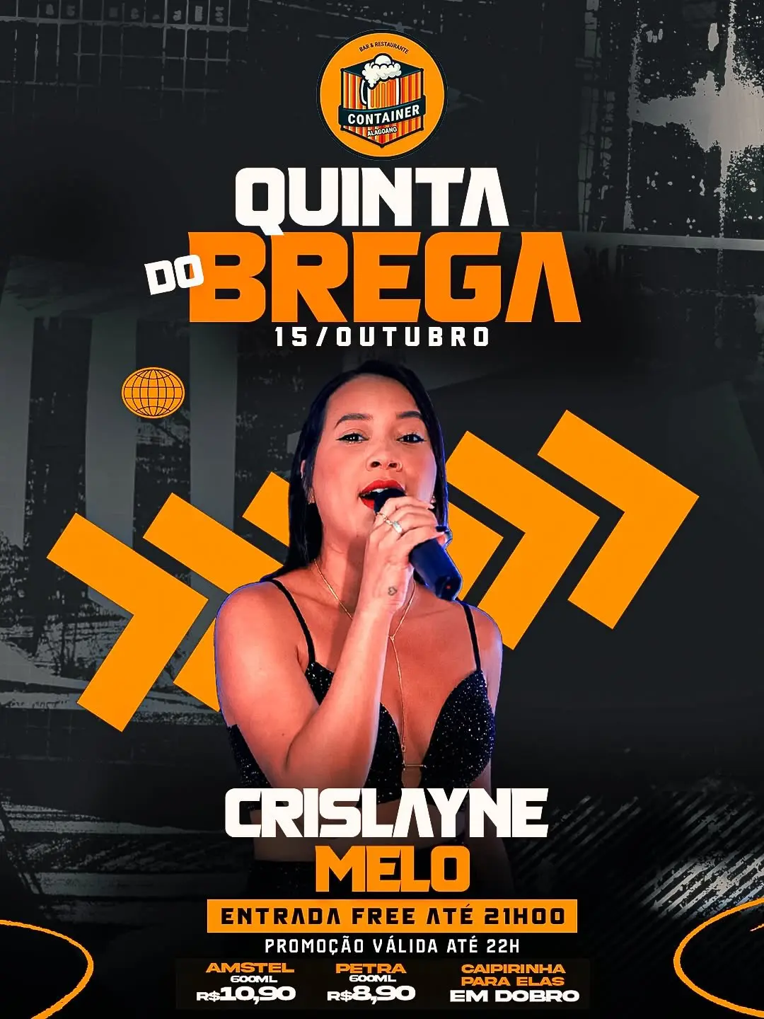 Flyer de Crislayne Melo