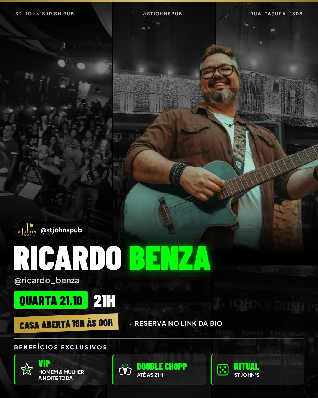 Flyer de Ricardo Benza