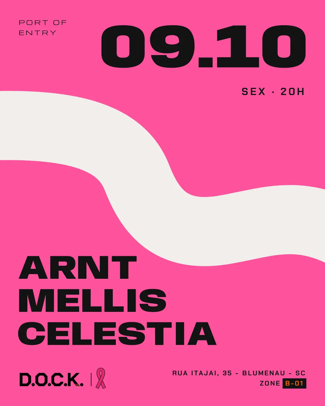 Flyer de Mellis, Arnt e Celestia