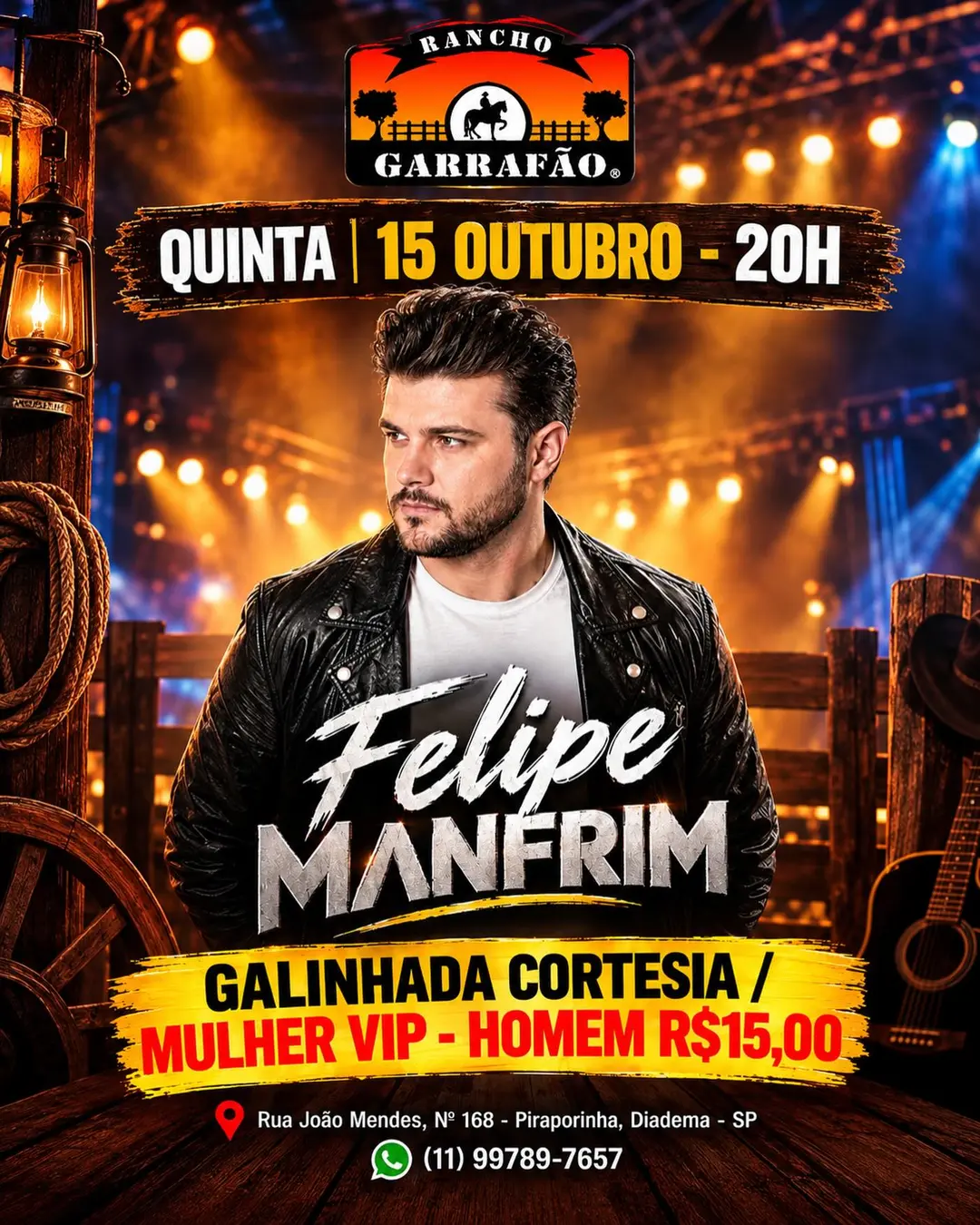 Flyer de Felipe Manfrim