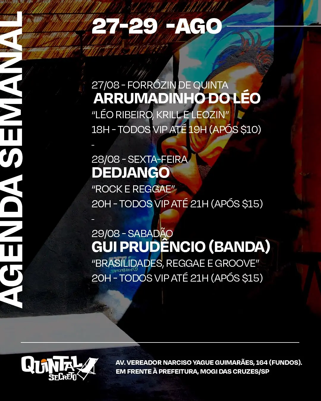 Flyer de Gui Prudêncio