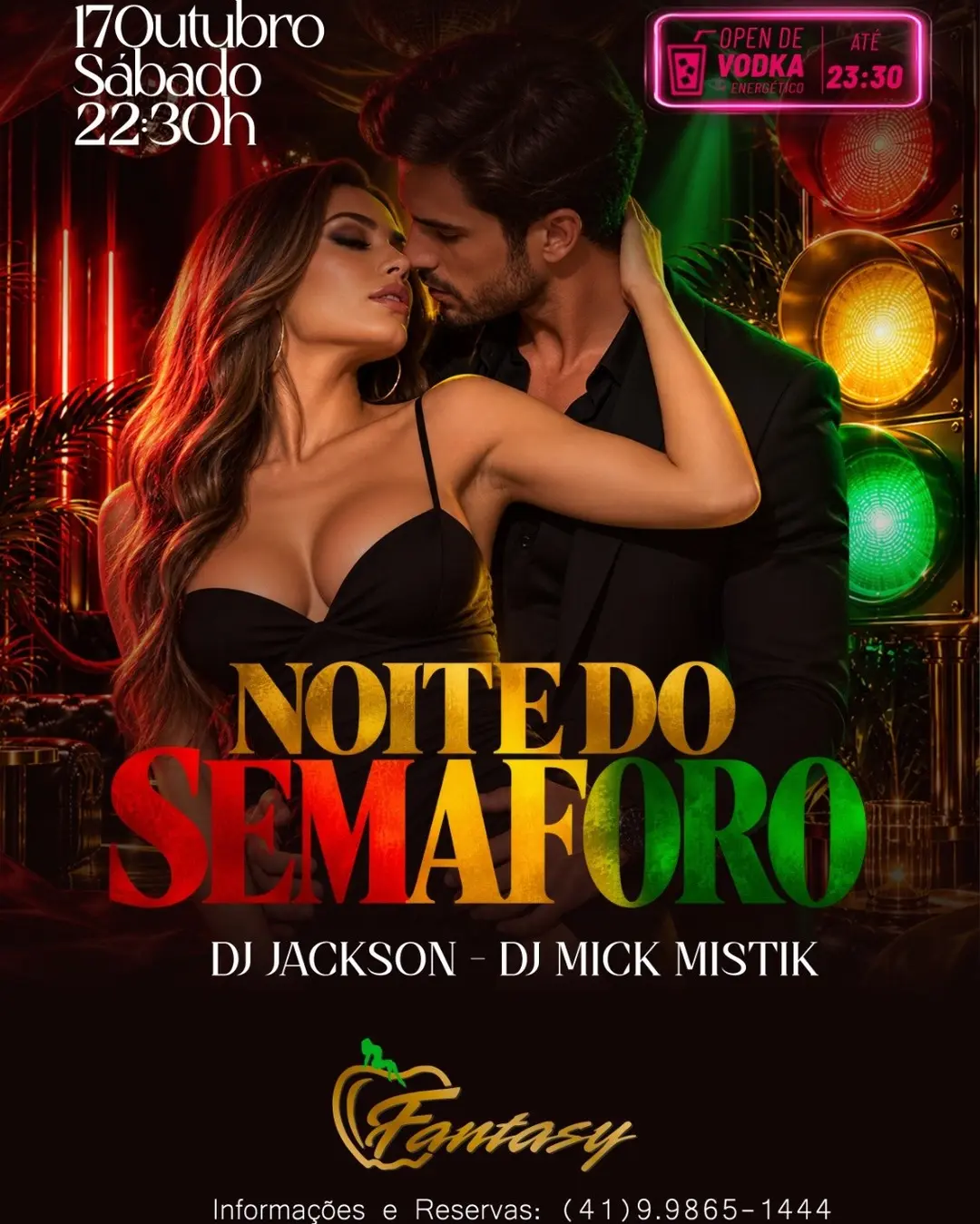 Flyer de DJ Jackson e DJ Mike Mistik