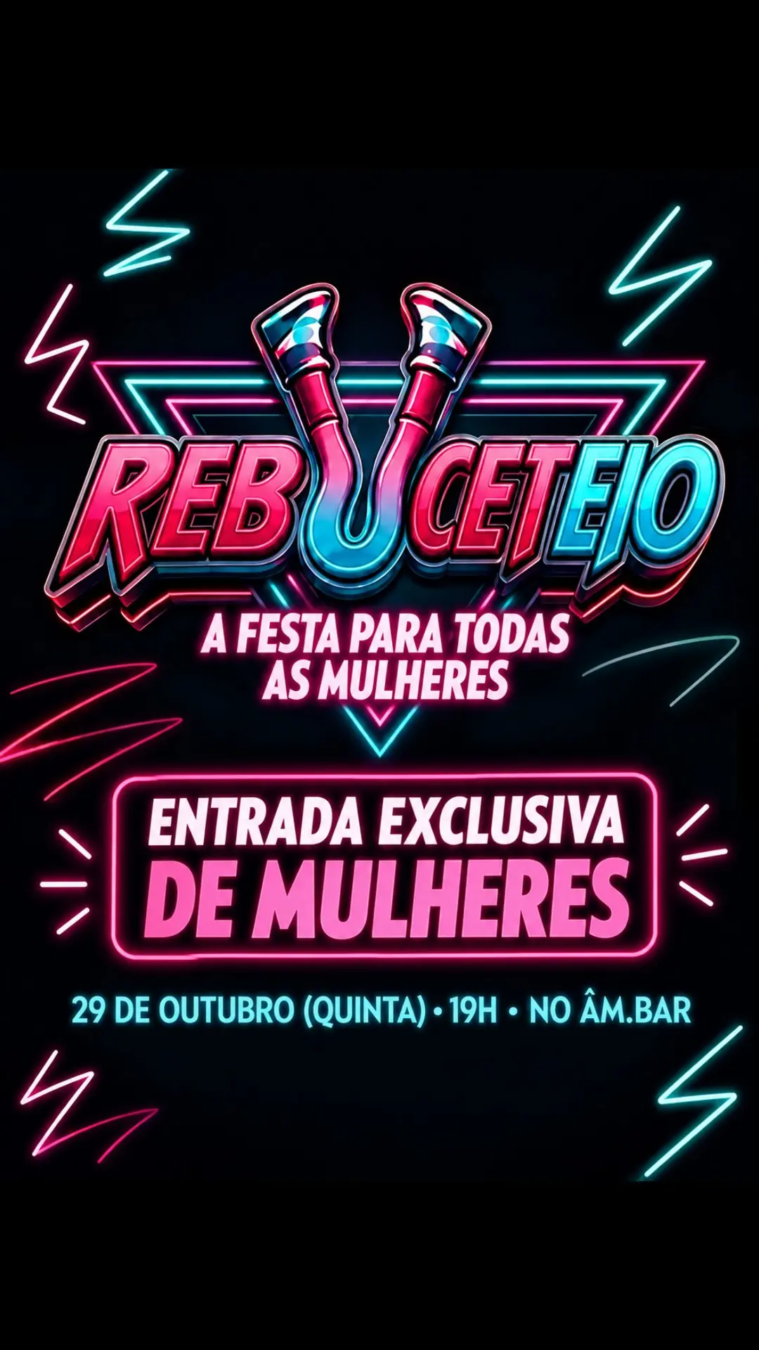 Flyer de DJ Odara Kadiegi, Pequi e Micaela Neiva