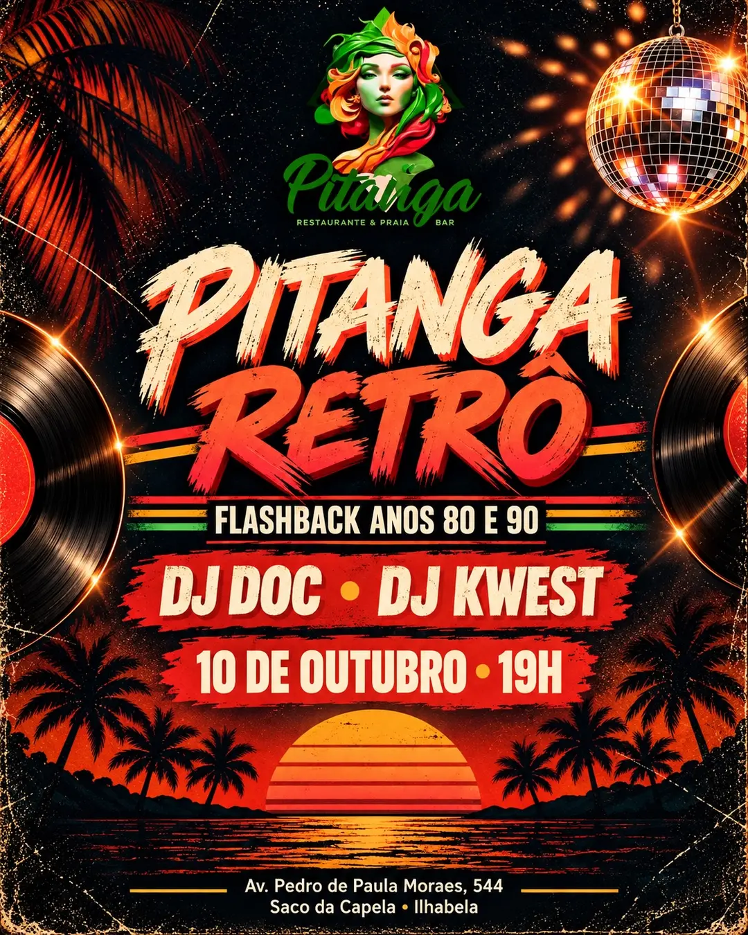 Flyer de DJ DOC e DJ Kwest