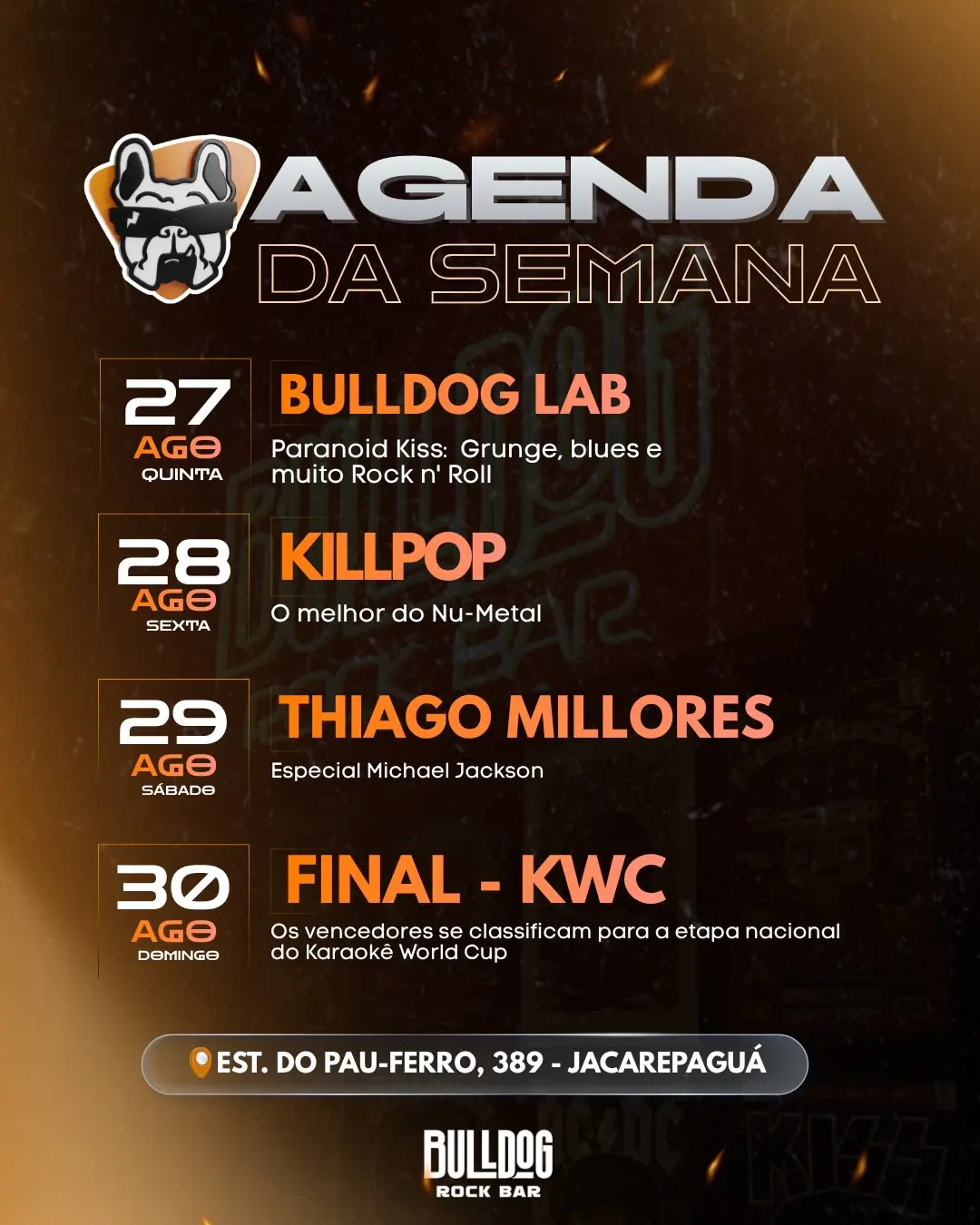 Flyer de Paranoid Kiss