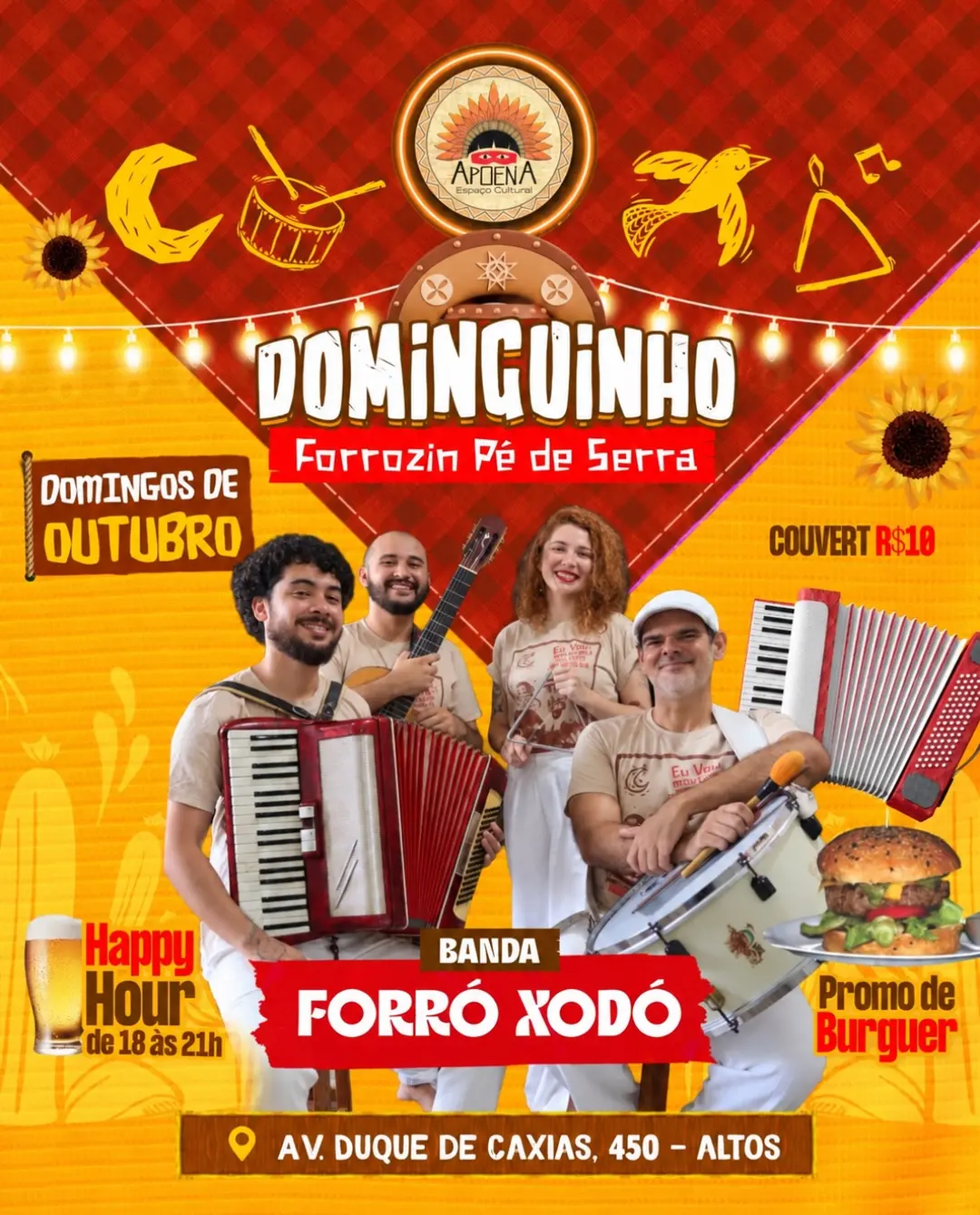 Flyer de Forró Xodó