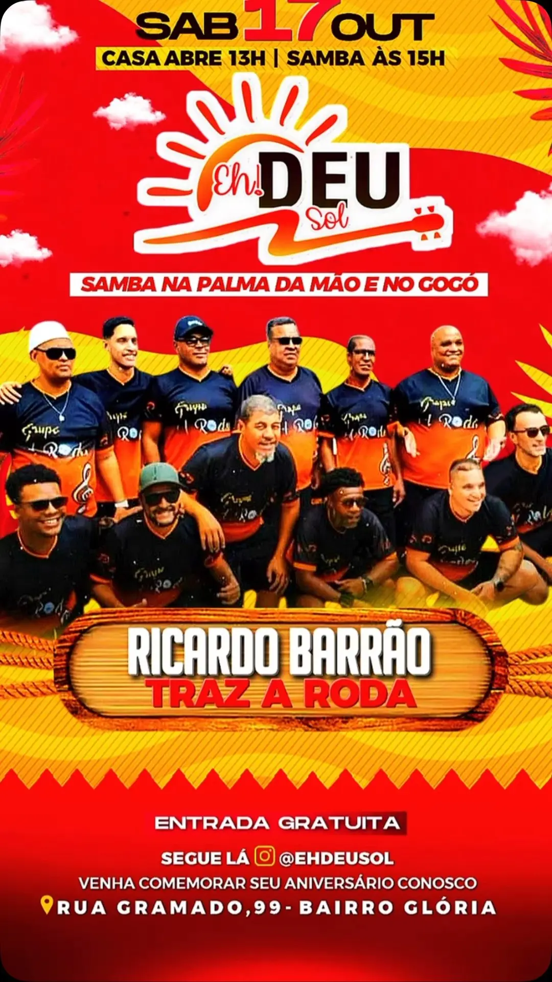 Flyer de Ricardo Barrão