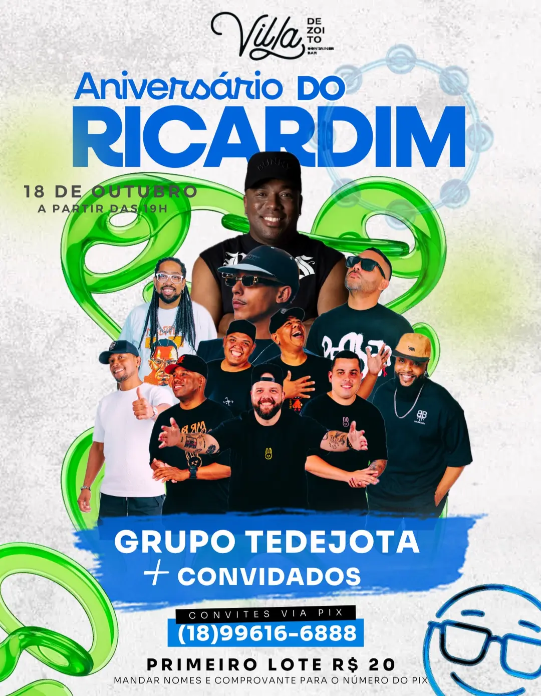 Flyer de Grupo TeDeJota TDJ e GRUPO TEDEJOTA