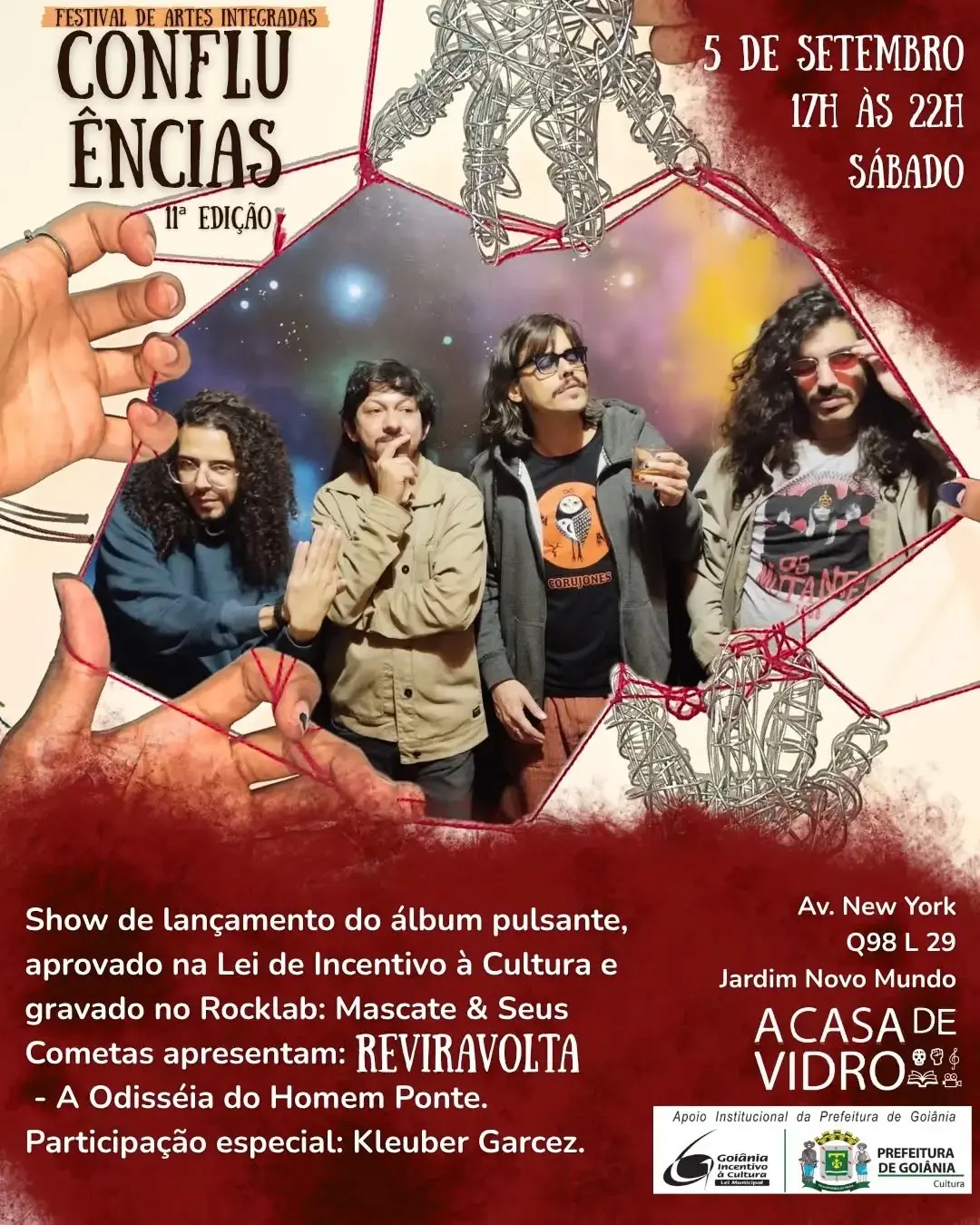 Flyer de Diego Mascate, Isadora Pinheiro e mais 11 artistas