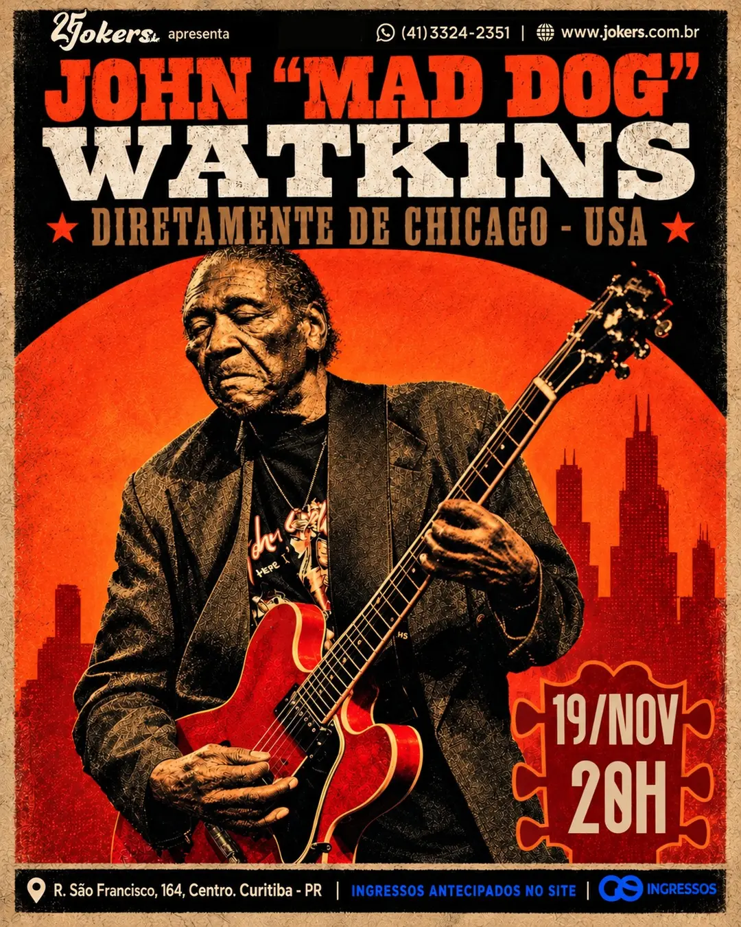 Flyer de John Mad Dog Watkins
