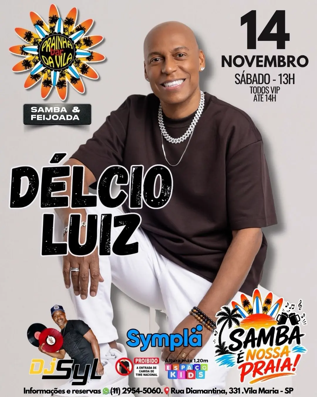 Flyer de Délcio Luiz