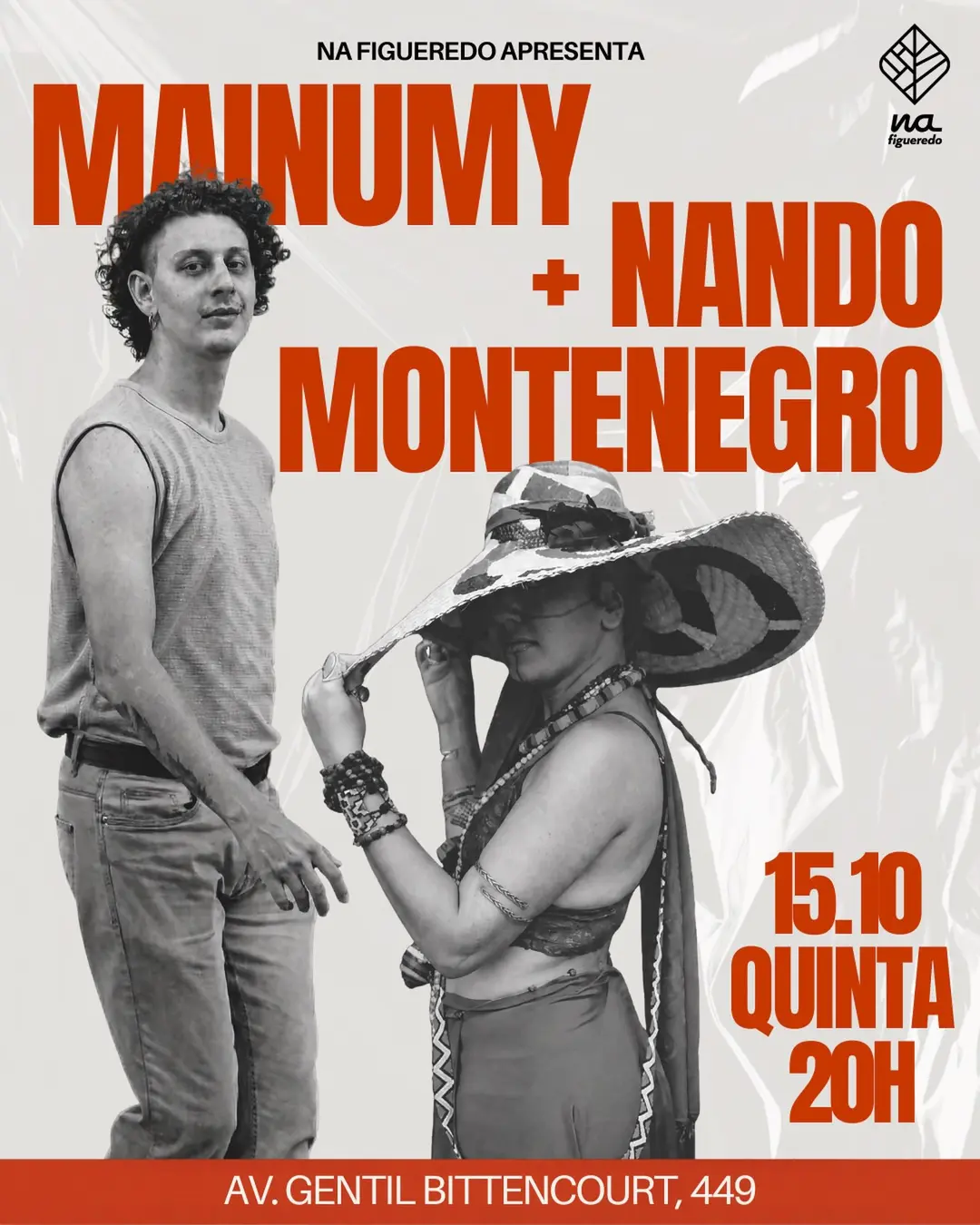 Flyer de Nando Montenegro e Mainumy