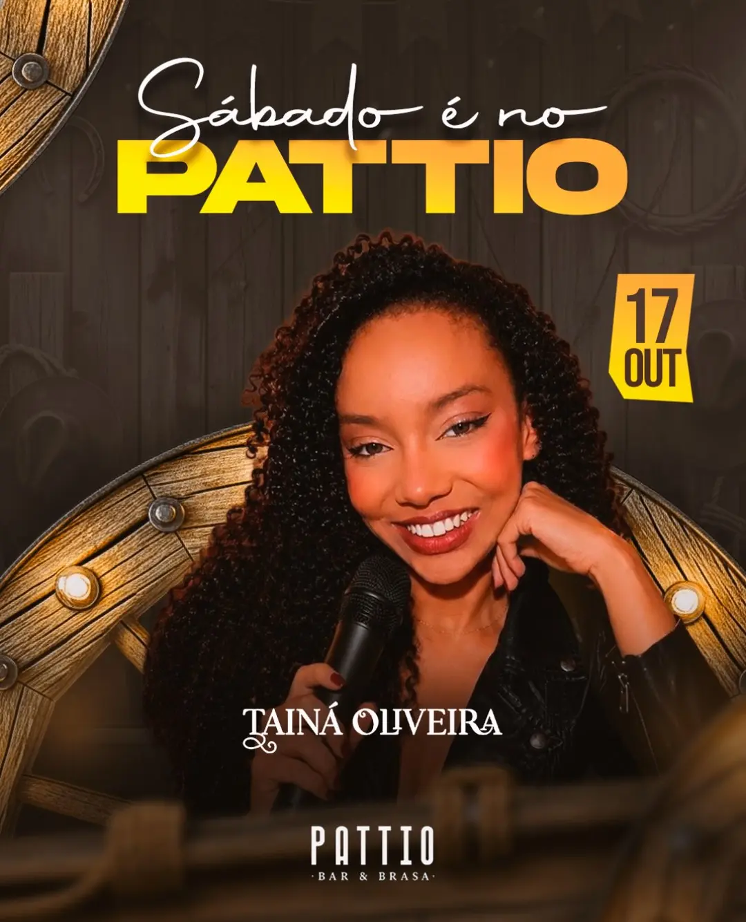 Flyer de Tainá Oliveira