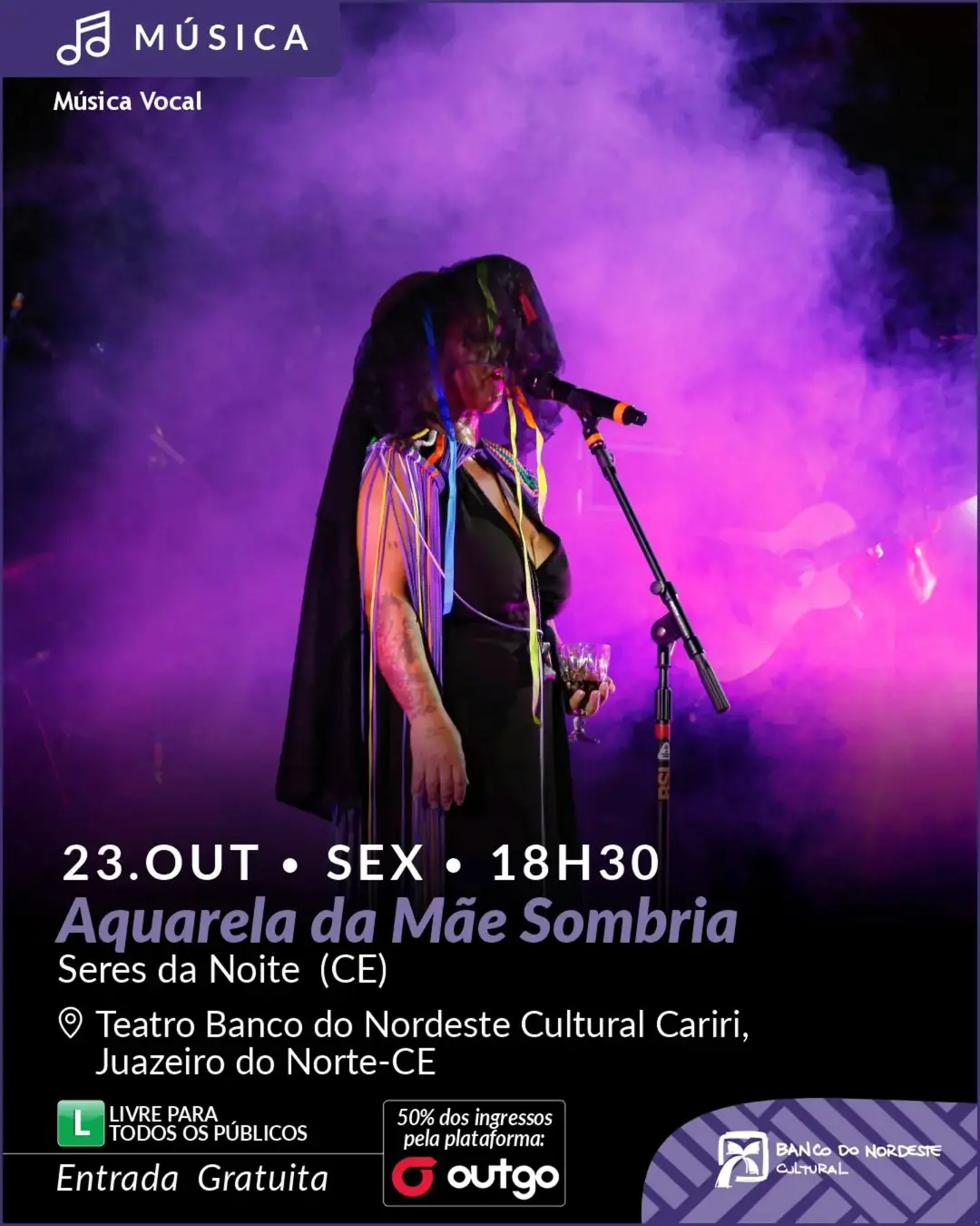 Flyer de Aquarela da Mãe Sombria