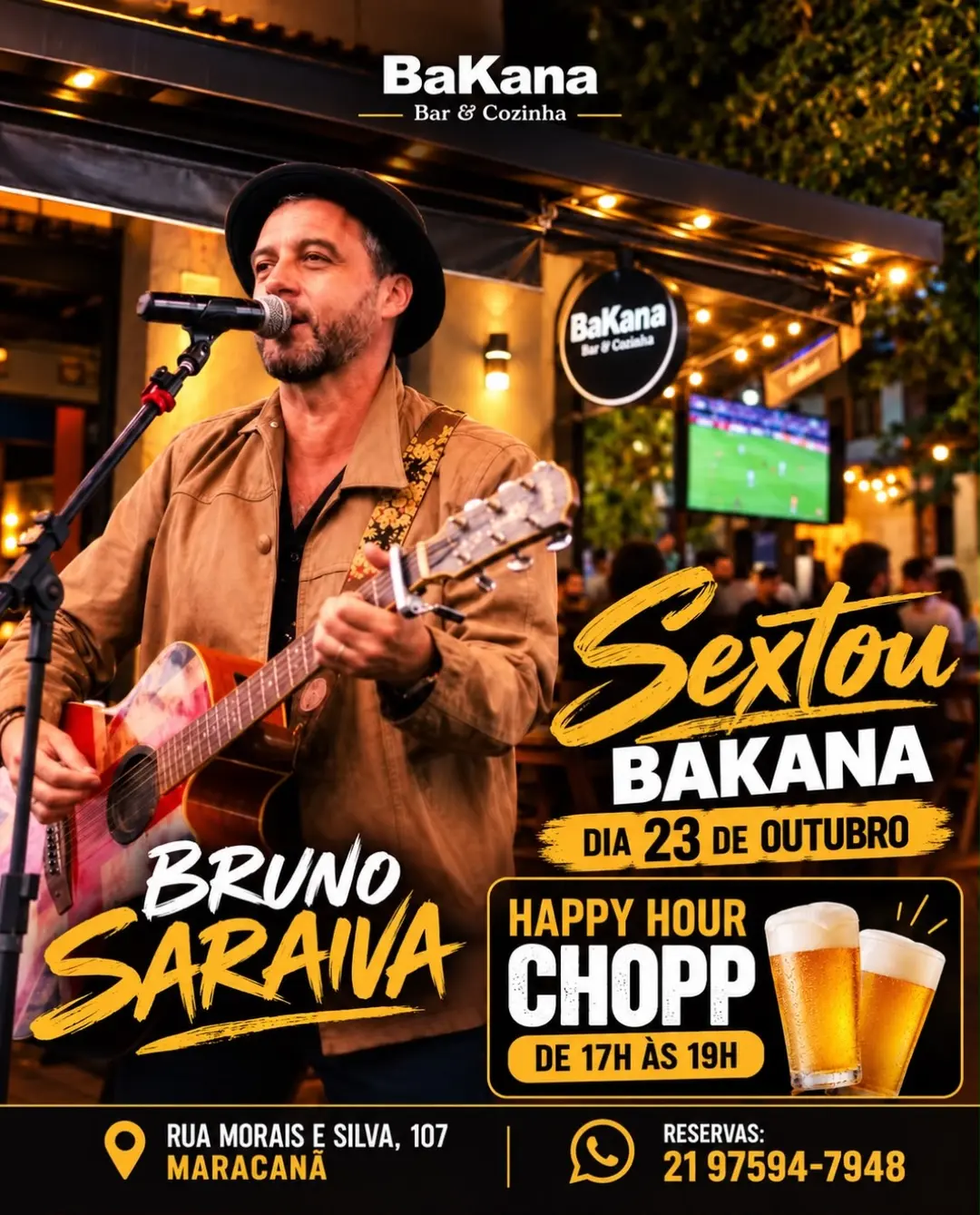 Flyer de Bruno Saraiva