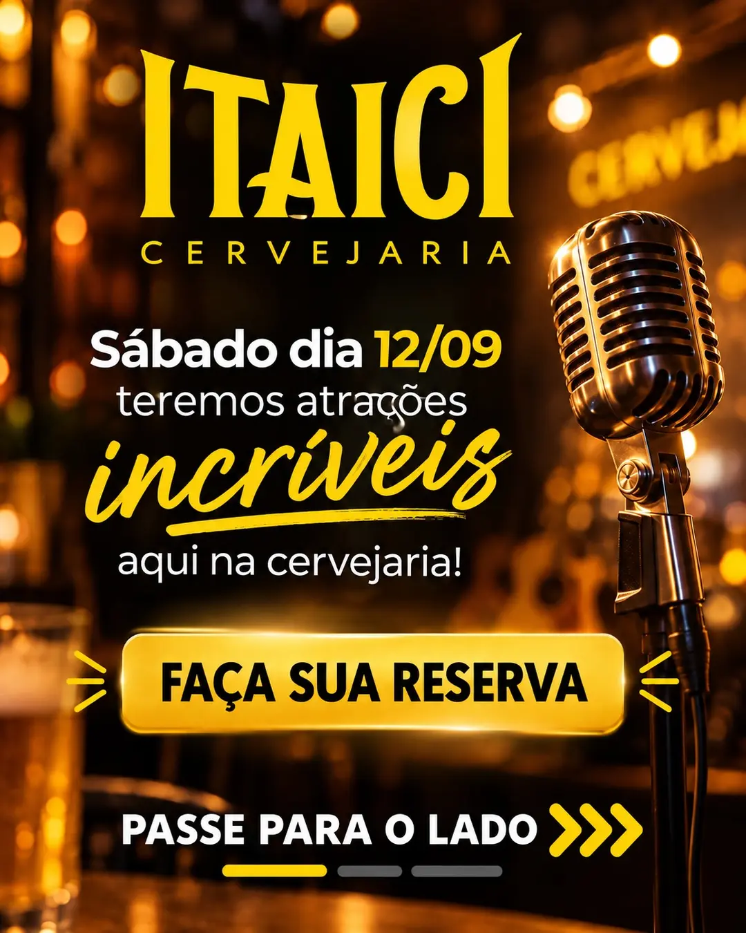 Flyer de Four Samba e Julia Cirico