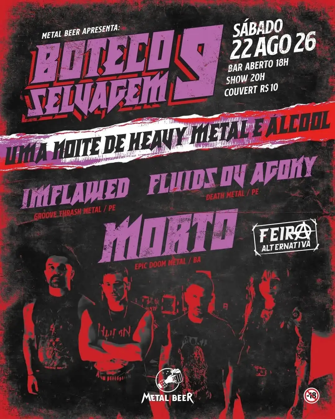 Flyer de Imflawed, Morto e Fluids ov Agony