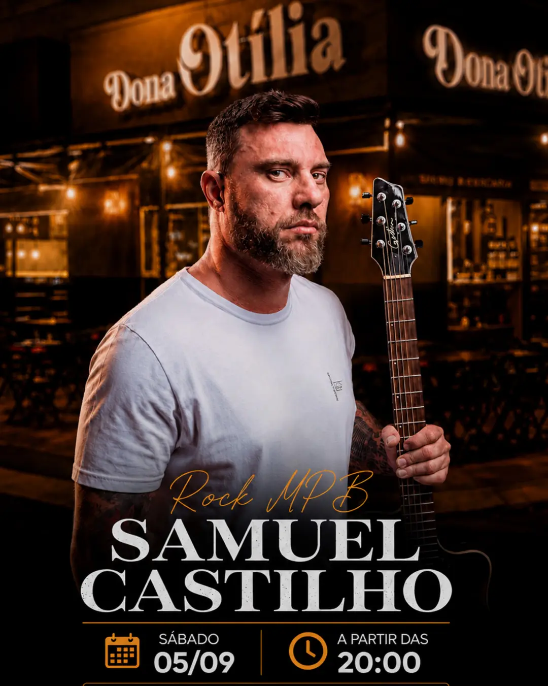 Flyer de Samuel Castilho One Band Man