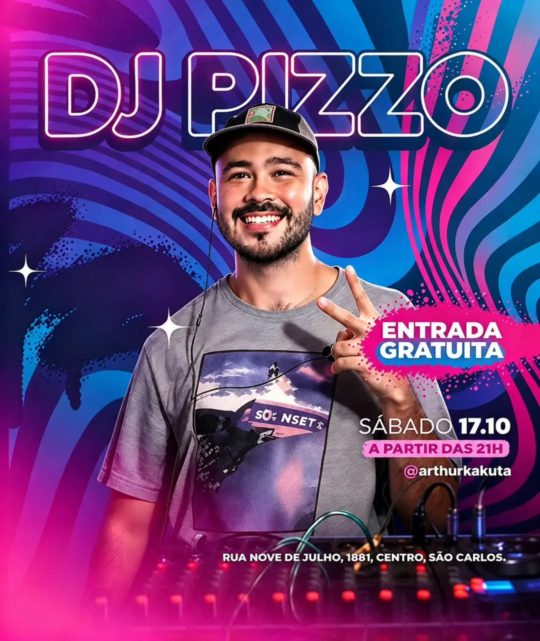 Flyer de DJ Pizzo