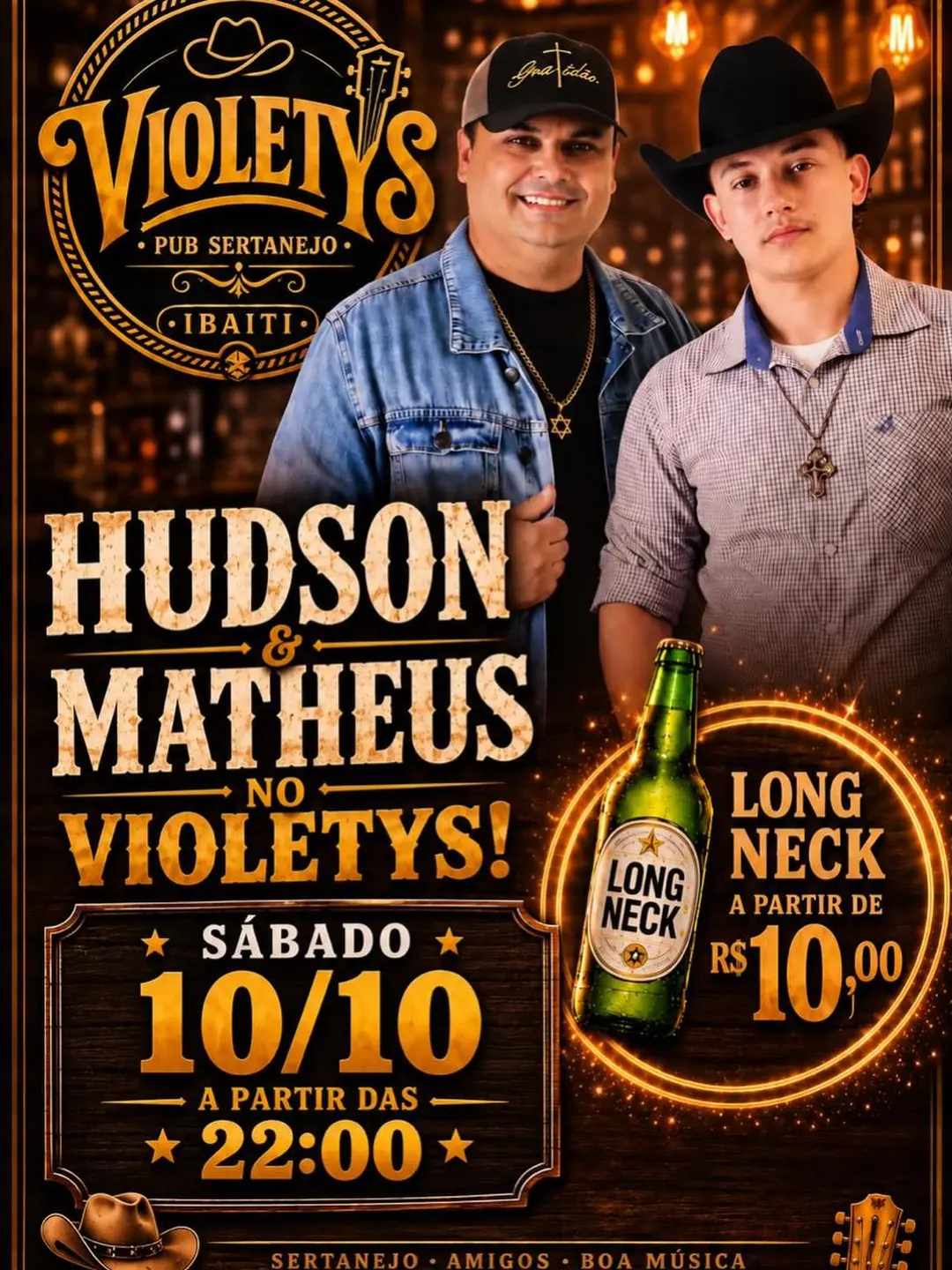 Flyer de Hudson & Matheus