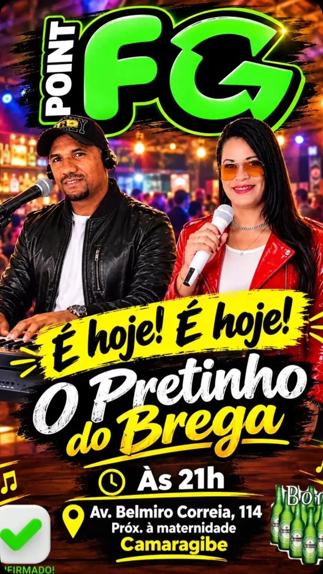 Flyer de O Pretinho do Brega