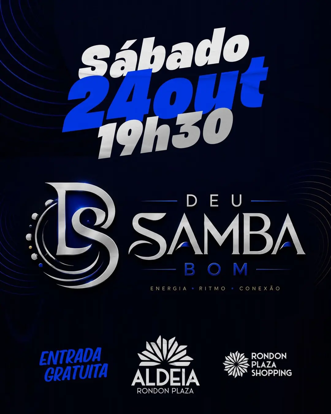 Flyer de Grupo Deu Samba Bom