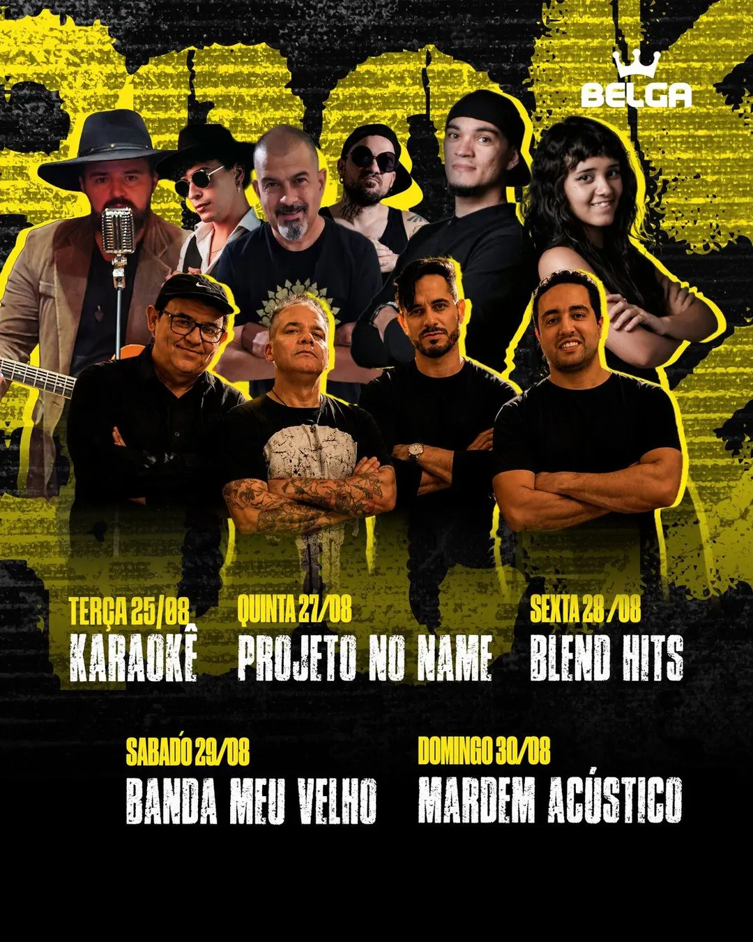 Flyer de Banda Meu Velho