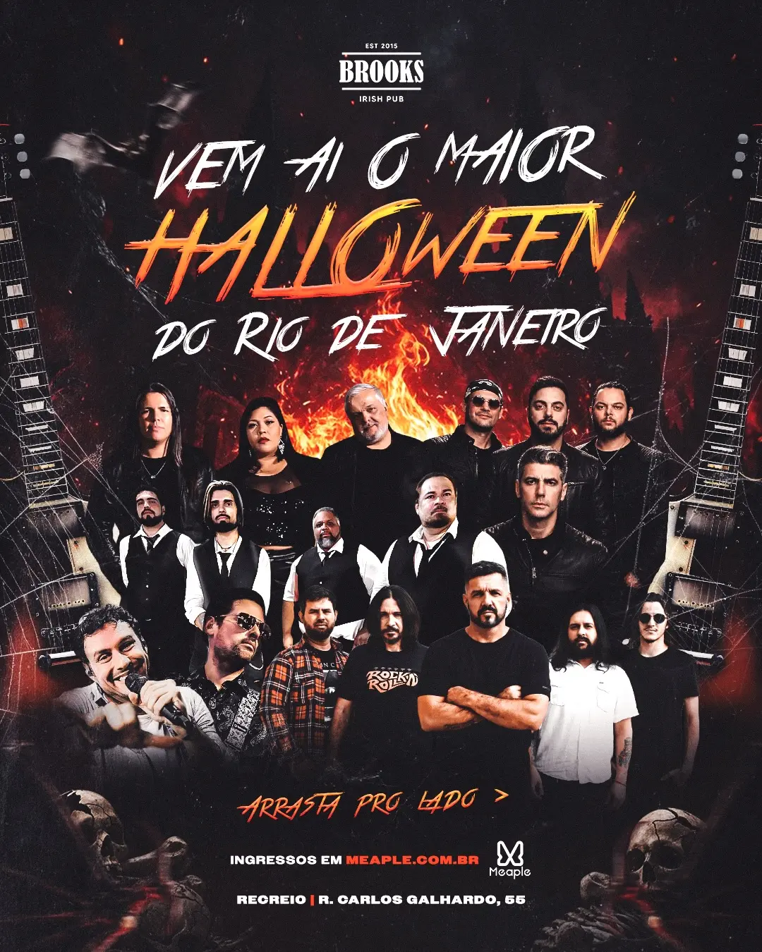 Flyer de Banda Notturnia e Ultra Hertz