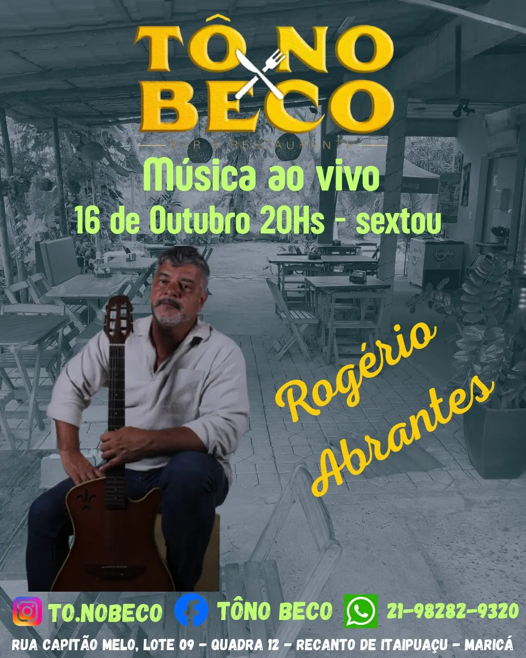 Flyer de Rogério Abrantes