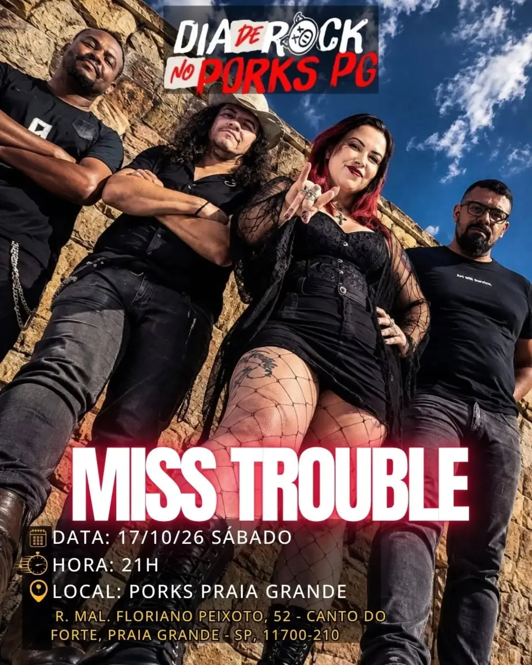 Flyer de Miss Trouble