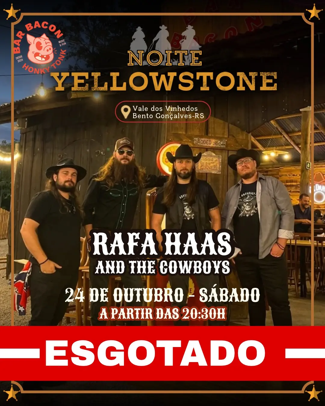 Flyer de Rafa Haas and The Cowboys