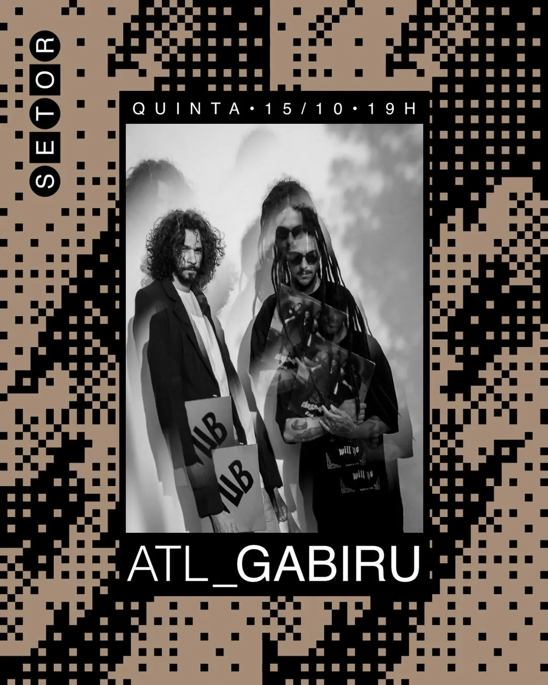 Flyer de Gabiru e ATL