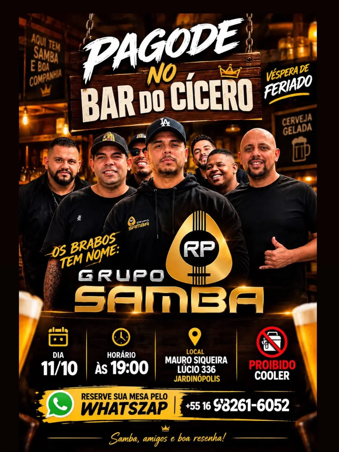 Flyer de Grupo RP Samba