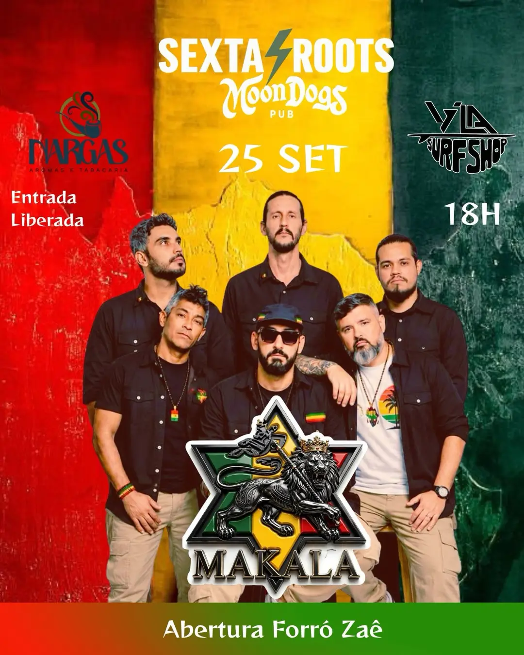 Flyer de Makala Reggae e forrozae_