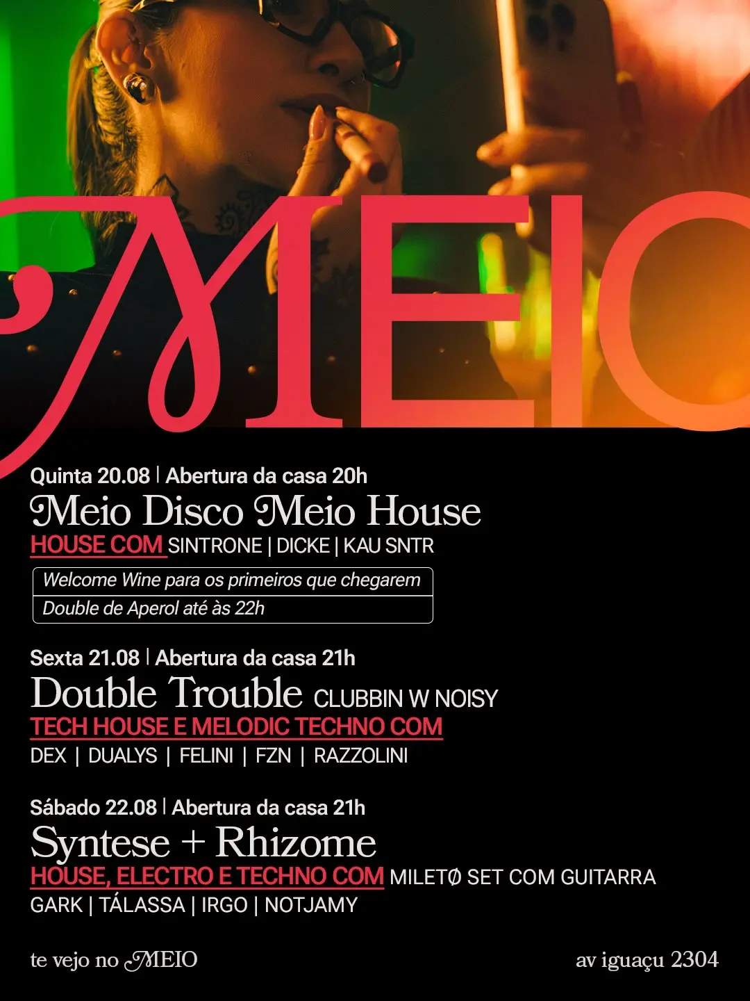Flyer de Dex, Felini, FZN, Dualys e Razzolini