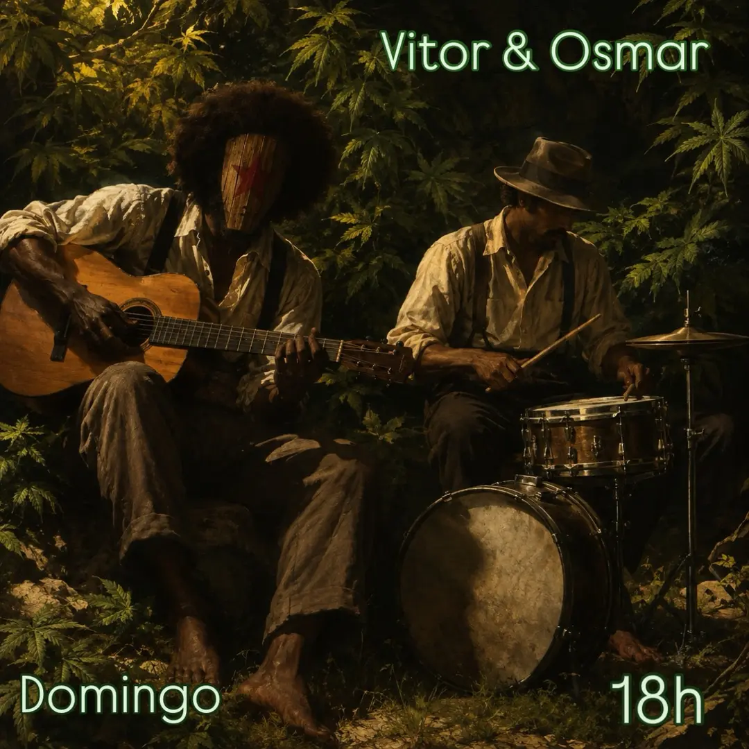 Flyer de Vitor e Osmar e DJ digitalmandinga