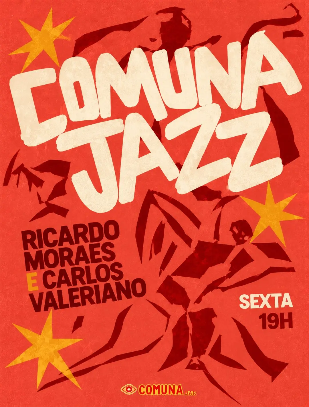 Flyer de Ricardo Moraes e Carlos Valeriano